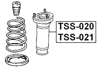 FEBEST BEARING SHOCK ABSORBER LEXUS ES 3.0 (MCV30_. - milautoparts-fr.ukrlive.com