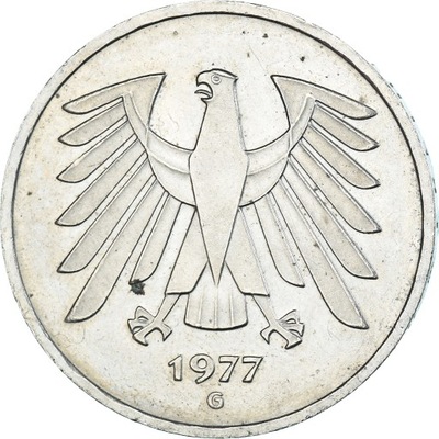 Moneta, Niemcy, 5 Mark, 1977