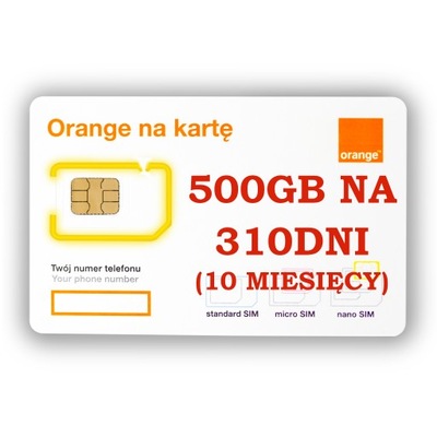 STARTER INTERNET ORANGE FREE 500 GB