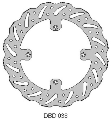 DELTA BRAKING ДИСК ТОРМОЗНОЙ ПЕРЕД HUSQVARNA CR/WR 125 '00-13, TR/TC/WR 2