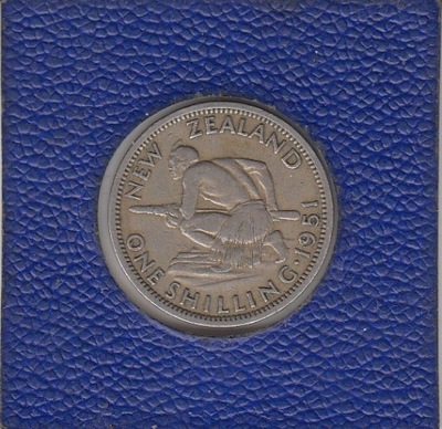 Nowa Zelandia 1 shilling 1951 ladny stan