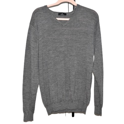 SELECTED HOMME sweter V-neck 100% merino wool S • Cena, Opinie