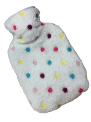 TERMOFOR NA WODĘ W POKROWCU PLUSZOWY OGRZEWACZ GUMOWY W SWETERKU 1L