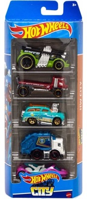 HOT WHEELS CITY zestaw autek 5-pak