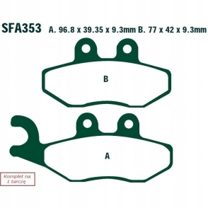 КОЛОДКИ ГАЛЬМІВНІ EBC SFA353HH