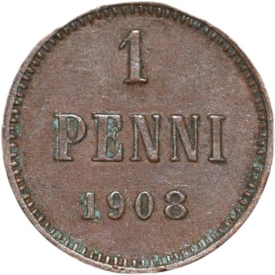 Finlandia 1 penni 1908