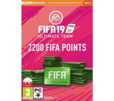 Dodatek PC FIFA 19 - 2200 punktów Ultimate Team