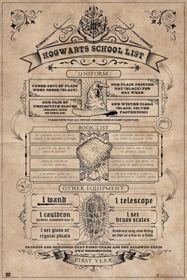 Harry Potter Lista zakupów - plakat 61x91,5 cm