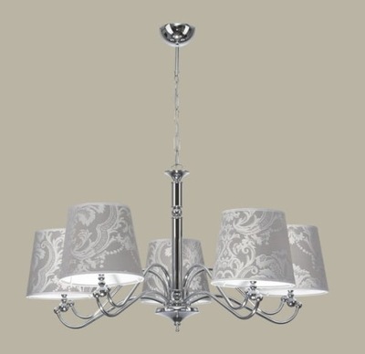 Lampa żyrandol glamour abażur chrom VENUS 1289 J