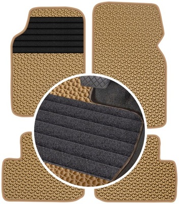 ROVER 25 BERLINA 2000-2005 ALFOMBRILLAS GOMA PARA COCHE EVA COLOR BEIGE  