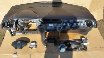 Citroen c3 ii 2 подушки безопасности комплект водителя пассажира приборная панель консоль фото №1