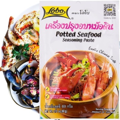 Tajska Pasta Do Owoców Morza z Makaronem Seafood Pasta With Nodles 60g LOBO