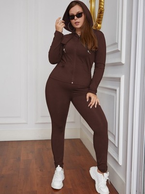 SHEIN BRĄZOWA BLUZA Z KAPTUREM XXL 821