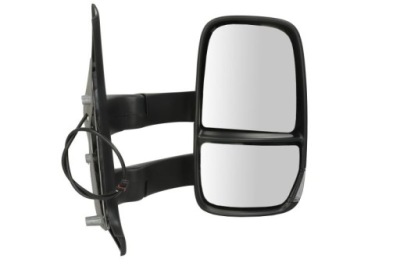 Зеркало ручные правое iveco daily 06- długie рычаг фото №1