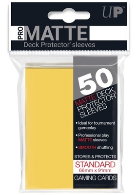 Żółte koszulki na karty Ultra Pro Pro-Matte Non-Glare 66x91mm 50szt. Yellow