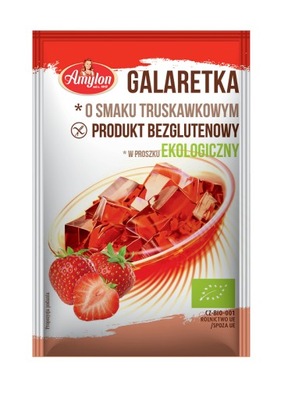 GALARETKA O SMAKU TRUSKAWKOWYM BEZGLUTENOWA BIO 40