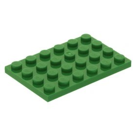 LEGO PŁYTKA 4 x 6 Zielona / Green 3032 NOWA