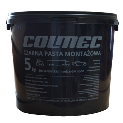 MAŚĆ PASTA MONTAŻOWA CZARNA COLMEC 5 kg