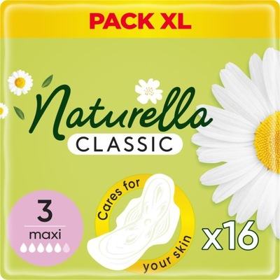 Naturella Classic Maxi Camomile Podpaski 16 Sztuk