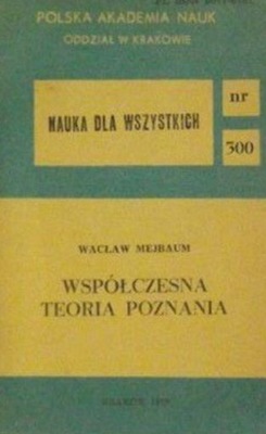 Współczesna teoria poznania Co to jest