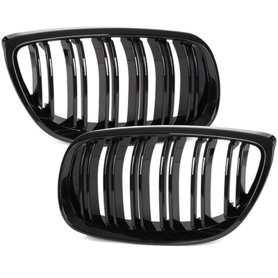 RADIATOR GRILLE GRILLES BMW E92 E93 06-10 BEFORE FACELIFT BLACK GLOSS BLACK M PACKAGE M3  