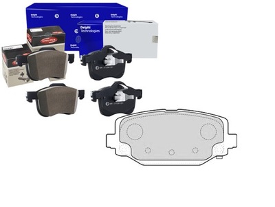 Delphi тормозные колодки тормозные chrysler voyager v dodge j фото №1