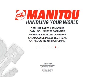 MANITOU REPAIR RANKIN. MRT2550 PLUS ST4 S2,MRT-X 2150 PLUS ST3A S2 