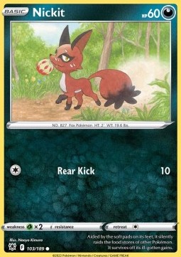 Karty Pokemon (ASR 103) Nickit