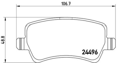 КОЛОДКИ HAM. ЗАДНЕЕ FORD S-MAX 06- ЗАД