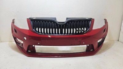 Бампер перед передний skoda octavia iii vrs решётка радиатора 5e0807221f фото №1
