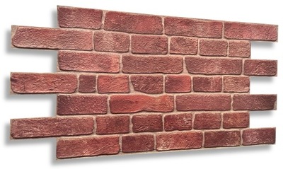 Panel Ścienny PCV Czerwona Cegła 3D Czerwień Red Brick Cegiełka Cegły CPVC6