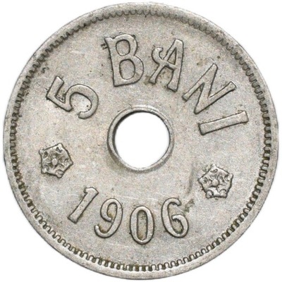 Rumunia 5 bani 1906