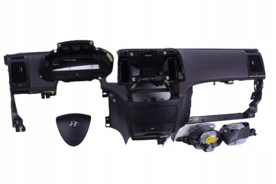 Панель приладів консоль подушки безпеки hyundai i30 07-12 коричнева фото №1