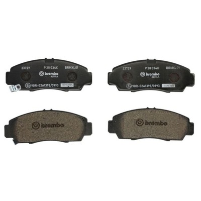 КОЛОДКИ BREMBO XTRA ПЕРЕД, ACURA RL, TL, TSX; HONDA ACCORD IX, ACCORD VIII,