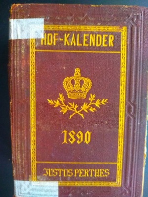 Hof-Kalender. Kalendarz genealogiczny 1890 j. niem