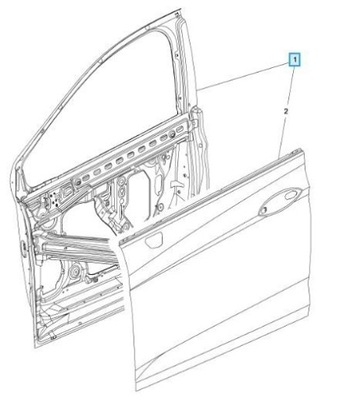 39160867 DE PUERTA PARTE DELANTERA IZQUIERDO ORIGINAL OE OPEL ASTRA K  