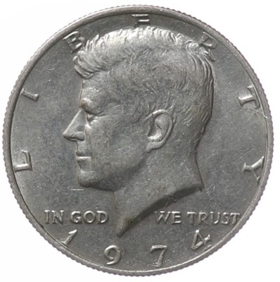 1/2 dolara - Pół dolara - Kennedy - USA - 1974 rok