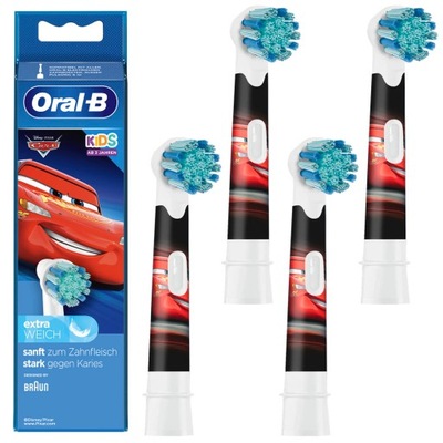 4x KOŃCÓWKI ORAL-B STAGES POWER KIDS AUTA/SAMOLOTY