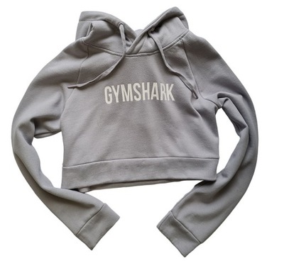 V8375 GYMSHARK Crest Cropped Hoodie bluza damska M