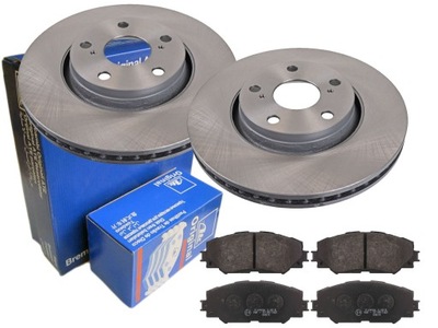 Тормозные диски + тормозные колодки ate перед toyota corolla e15 295m фото №1