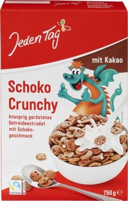 Jeden Tag Płatki śniadaniowe Schoko Crunchy 750 g