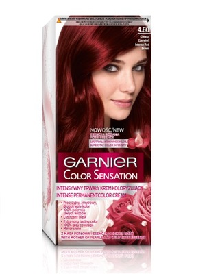Garnier Color Sensation Krem koloryzujący4.60 Red Brown Intensywna Czerwień