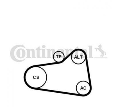 CONTITECH JUEGO CORREA WIELOROWK. CITROEN 1,4/1,6 VTI  