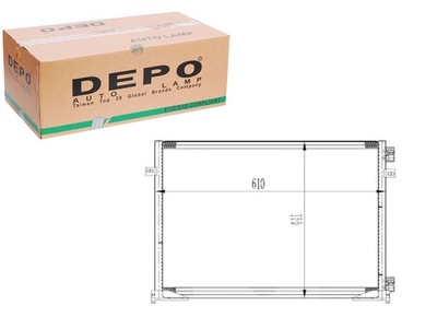 Конденсатор кондиціонера opel vivaro 08/01-08/06 / r фото №1