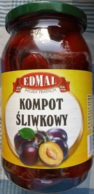 Kompot śliwkowy 0,9 l Edmal