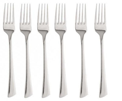 ZESTAW WIDELCÓW WIDELEC STOŁOWY OBIADOWY KOMPLET 6 SZT STAL STALOWE POŁYSK