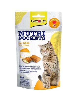 GIMCAT przysmak dla kota NUTRI POCKETS z serem 60g