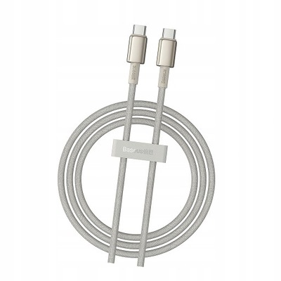 Kabel Baseus Tungsten Gold USB-C / USB-C 100W 1m złoty