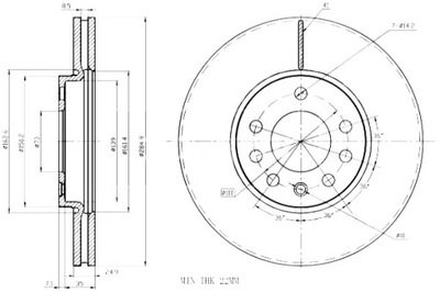 MAXGEAR ДИСКИ ТОРМОЗНЫЕ ТОРМОЗНЫЕ 2 ШТУКИ. OPEL VECTRA C Z POWŁOKĄ ANTYKOROZYJNĄ