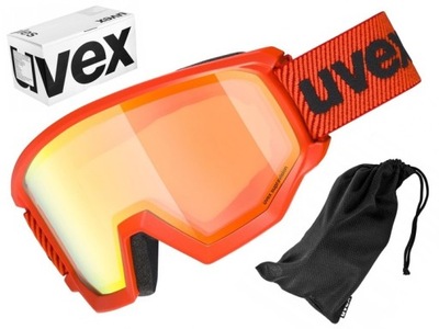 Gogle narciarskie UVEX Athletic FM fierce orange / szyba orange mirror S2